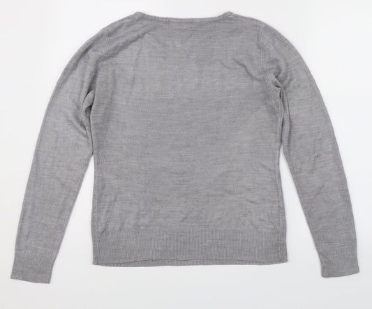 Debenhams Womens Grey Pullover Jumper Size 10