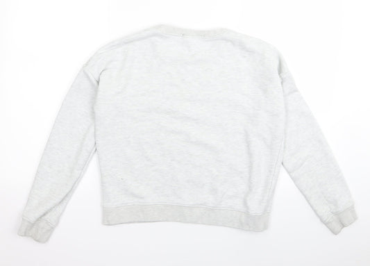 New Look Girls Grey Rayon Pullover Jumper Size 12 Years - new york