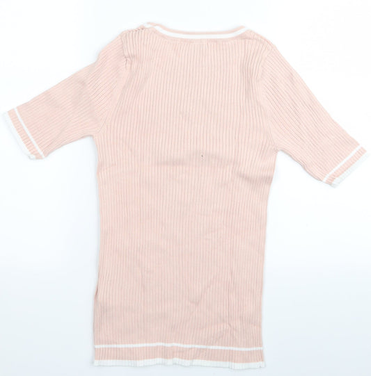 debanhams Womens Pink Tunic Jumper Size 10