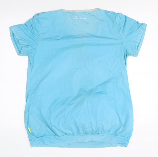 pure lime Womens Blue Basic T-Shirt Size 20