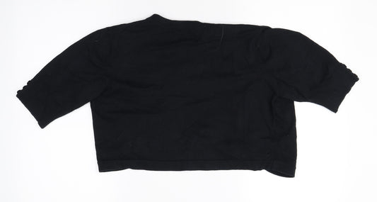 M&Co Womens Black Cardigan Jumper Size M