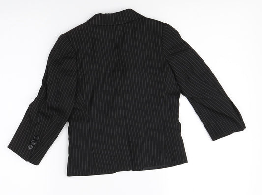 suited and booted Boys Black Striped Jacket Blazer Size 2 Years
