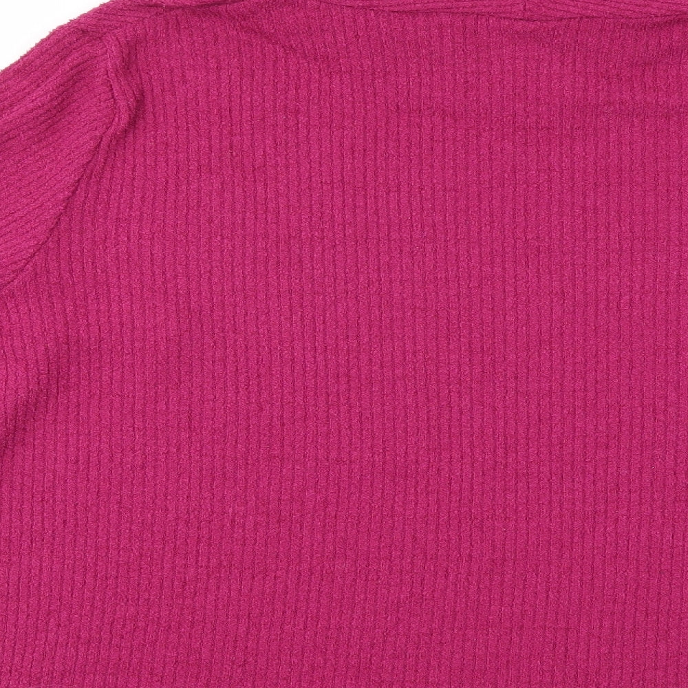 Ann Harvey Womens Pink Pullover Jumper Size L