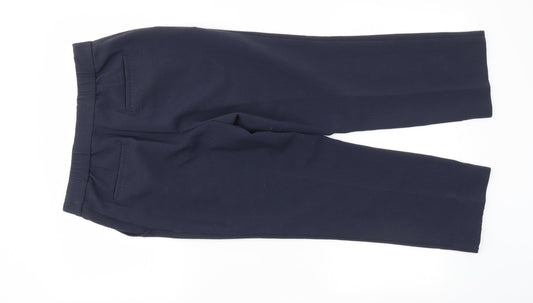 Classic Womens Blue Chino Trousers Size 8 L26 in