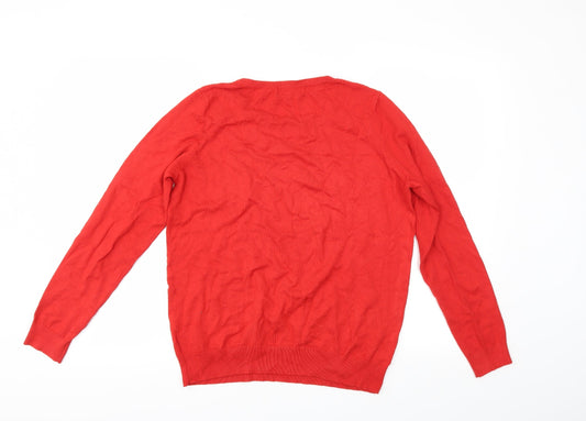 Debenhams Womens Red Pullover Jumper Size 14