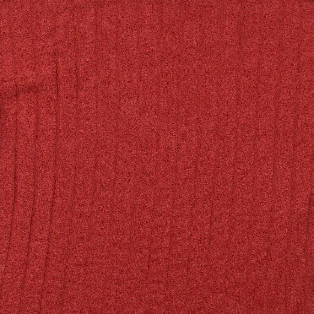 M&S Womens Red Pullover Jumper Size 12