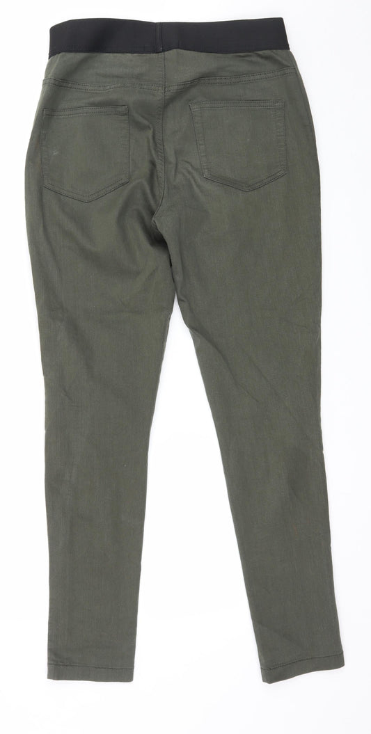 Preworn Womens Green Denim Jegging Jeans Size 32 in L30 in