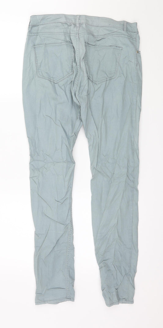 H&M Womens Blue Denim Skinny Jeans Size 10 L29 in