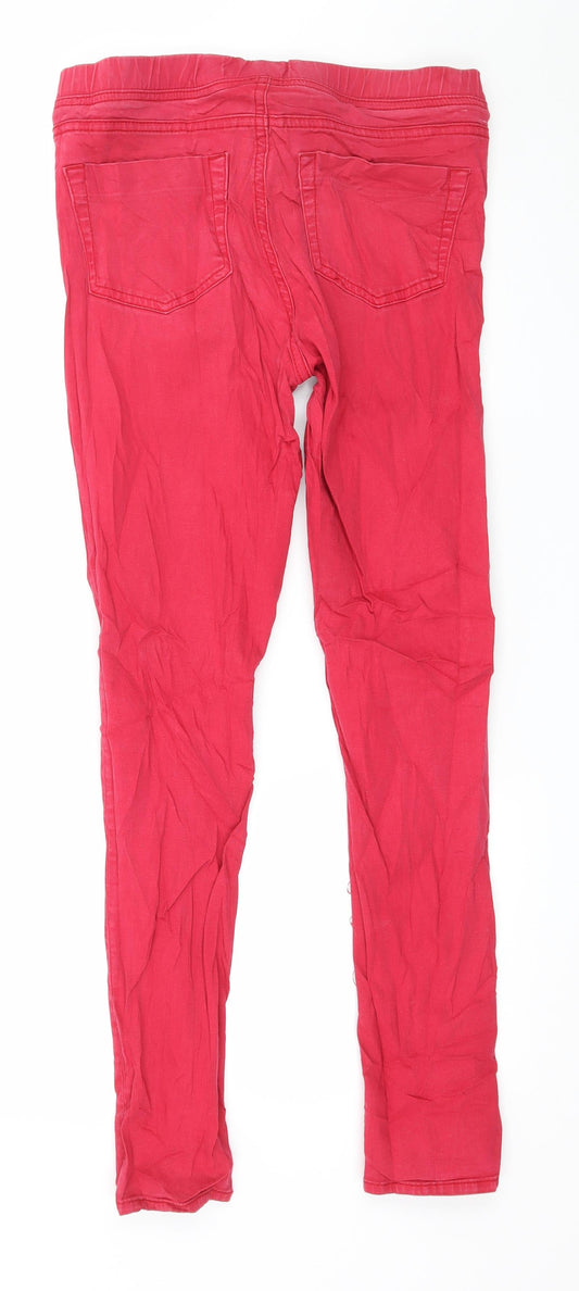 Warehouse Womens Pink Denim Skinny Jeans Size 10 L29 in
