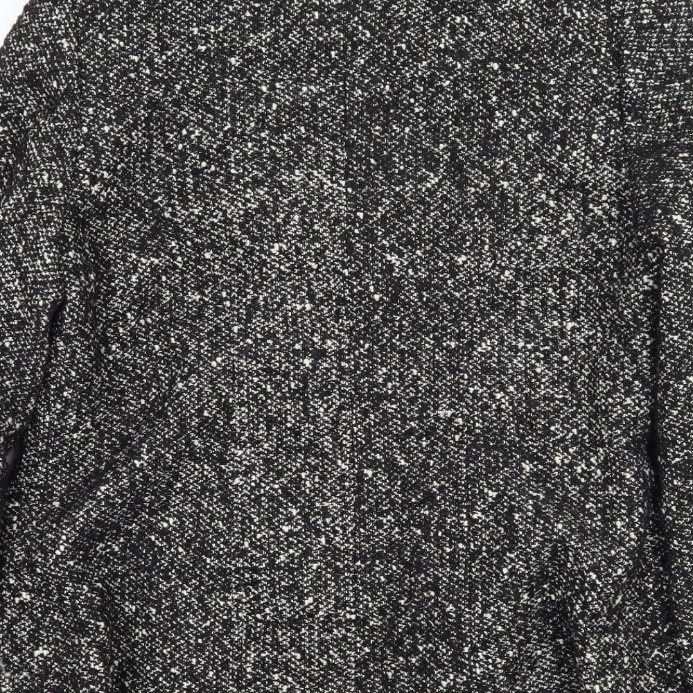 Lakeland Womens Black Pea Coat Coat Size 14