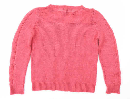 Limited Edition Womens Pink Pullover Jumper Size 14