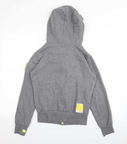 Original Marines Boys Grey Full Zip Jumper Size 12 Years