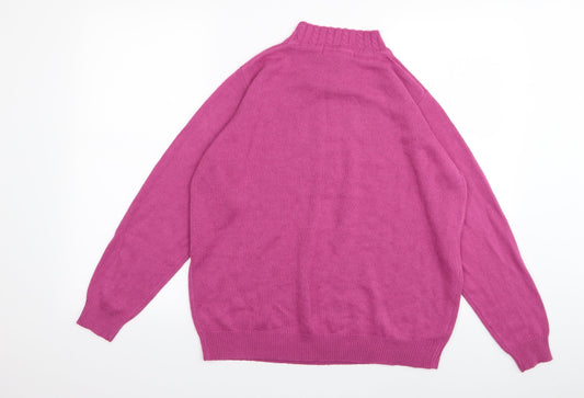 EWM Womens Pink Pullover Jumper Size 18