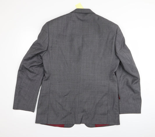 M&S Mens Grey Jacket Blazer Size 40