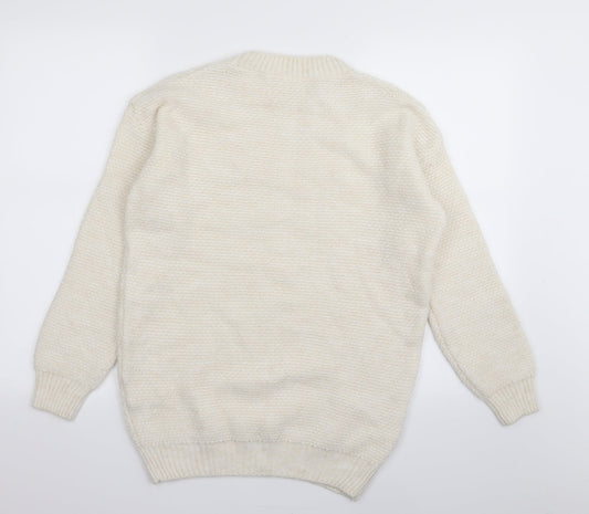 Asda George Womens White Pullover Jumper Size 4 - size 4-6