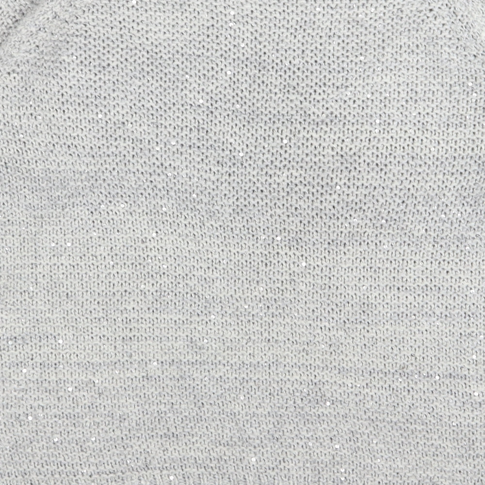 Dorothy Perkins Womens Grey Pullover Jumper Size 12 - sequin