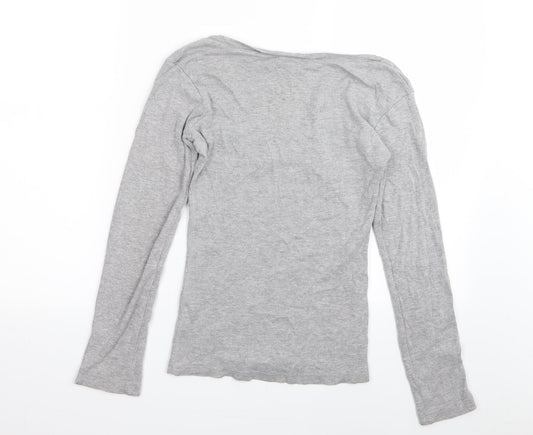 koopol Womens Grey Basic T-Shirt Size 12
