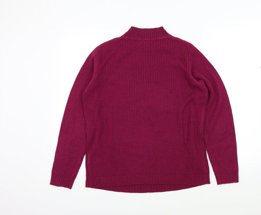 isle Womens Pink Pullover Jumper Size 14