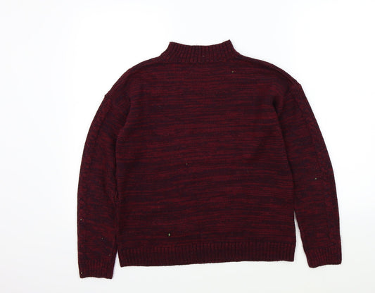 Papaya Womens Purple Pullover Jumper Size M