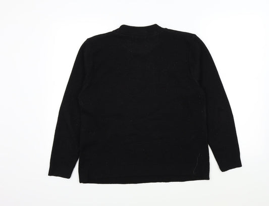 Beaumonde Womens Black Pullover Jumper Size M