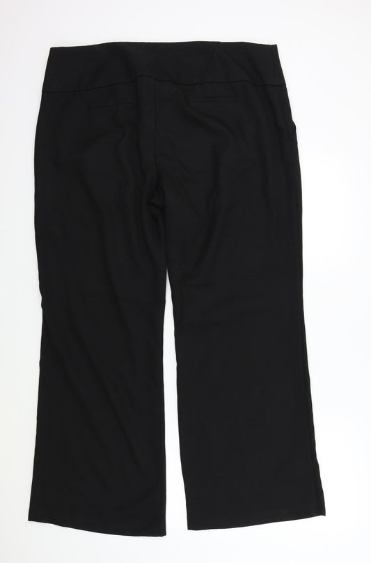 Preworn Womens Black Trousers Size 20 in L20 in