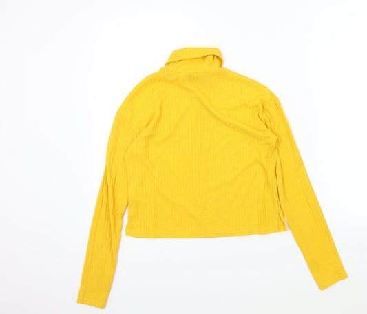 H&M Womens Yellow Pullover Jumper Size XS