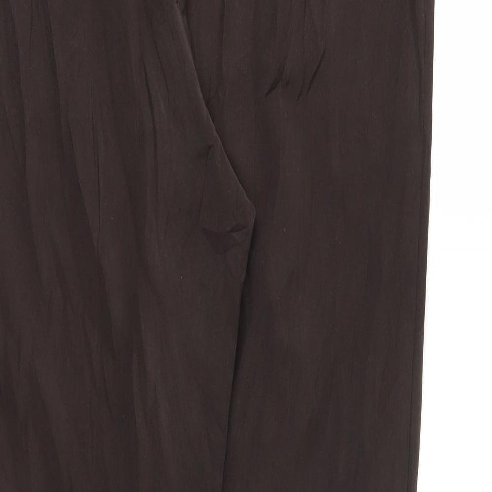 M&S Womens Brown Trousers Size 14 L27 in