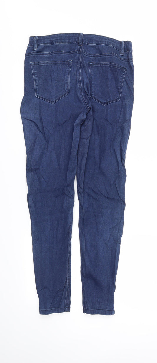 DENIM &CO Womens Blue Skinny Jeans Size 10 L28 in