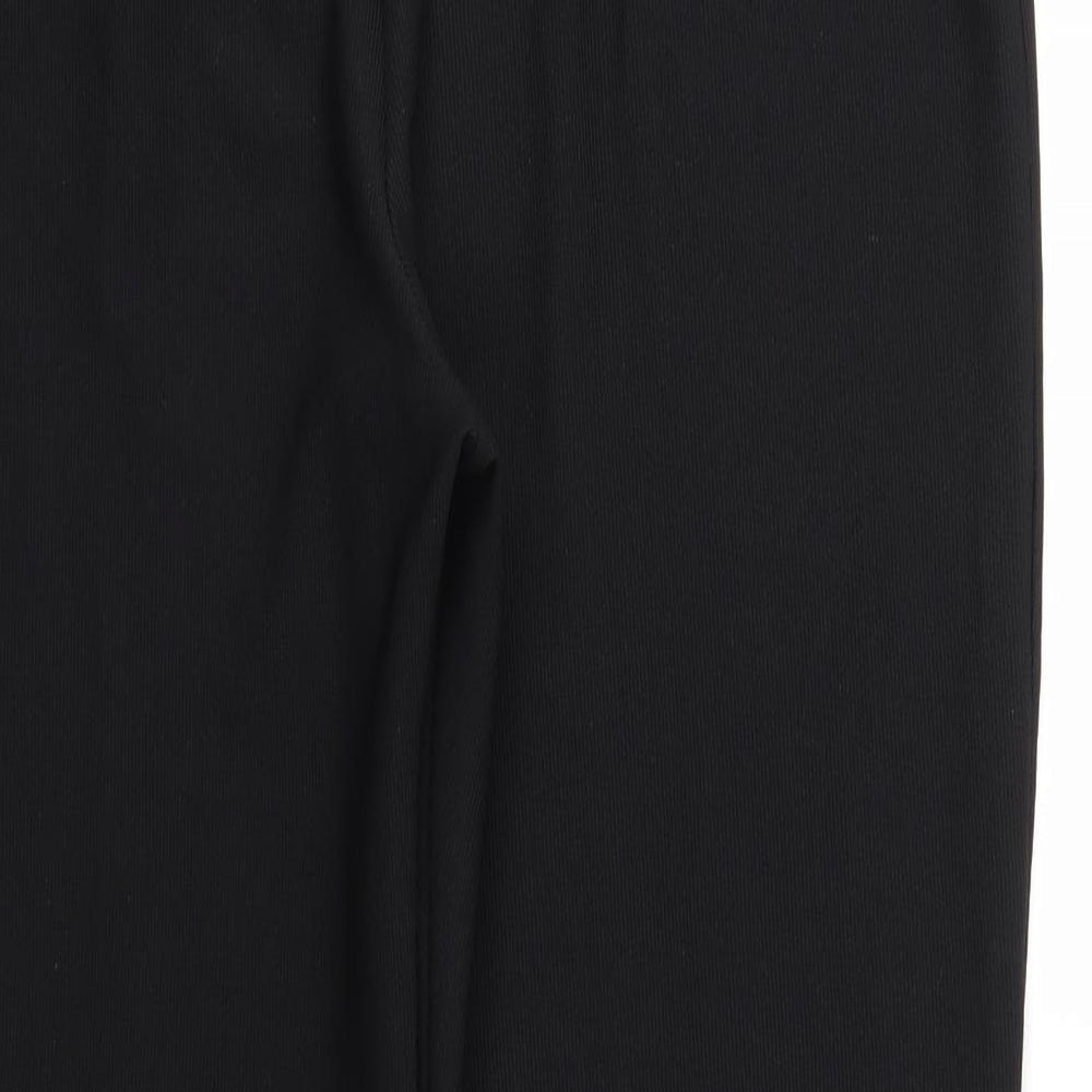 Preworn Womens Black Trousers Size XL L26 in - Stretch waistband