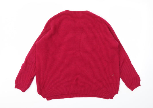 M&S Womens Pink Pullover Jumper Size S
