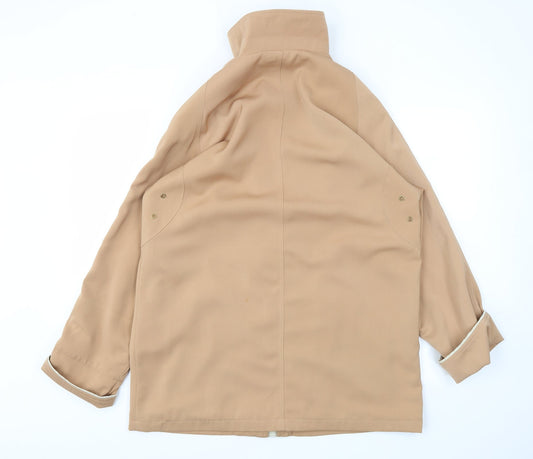 David Barry Womens Beige Jacket Coat Size 14