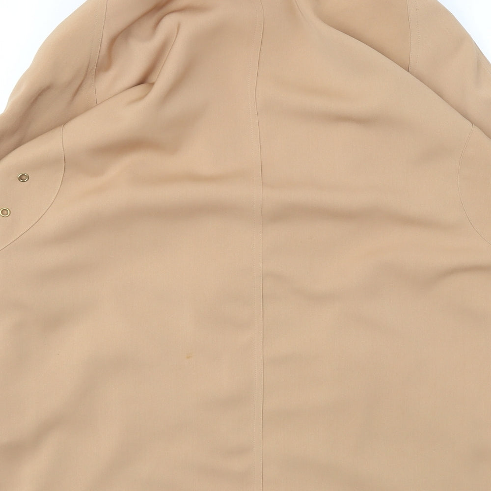 David Barry Womens Beige Jacket Coat Size 14