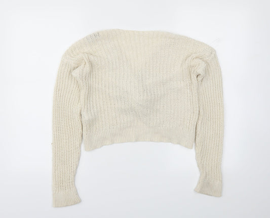 New Look Womens Ivory Pullover Jumper Size S
