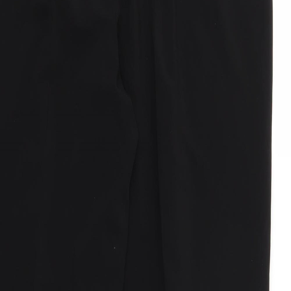 Preworn Womens Black Trousers Size 16 L28 in