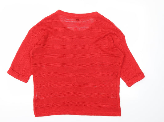 ESMARA Womens Red Pullover Jumper Size L