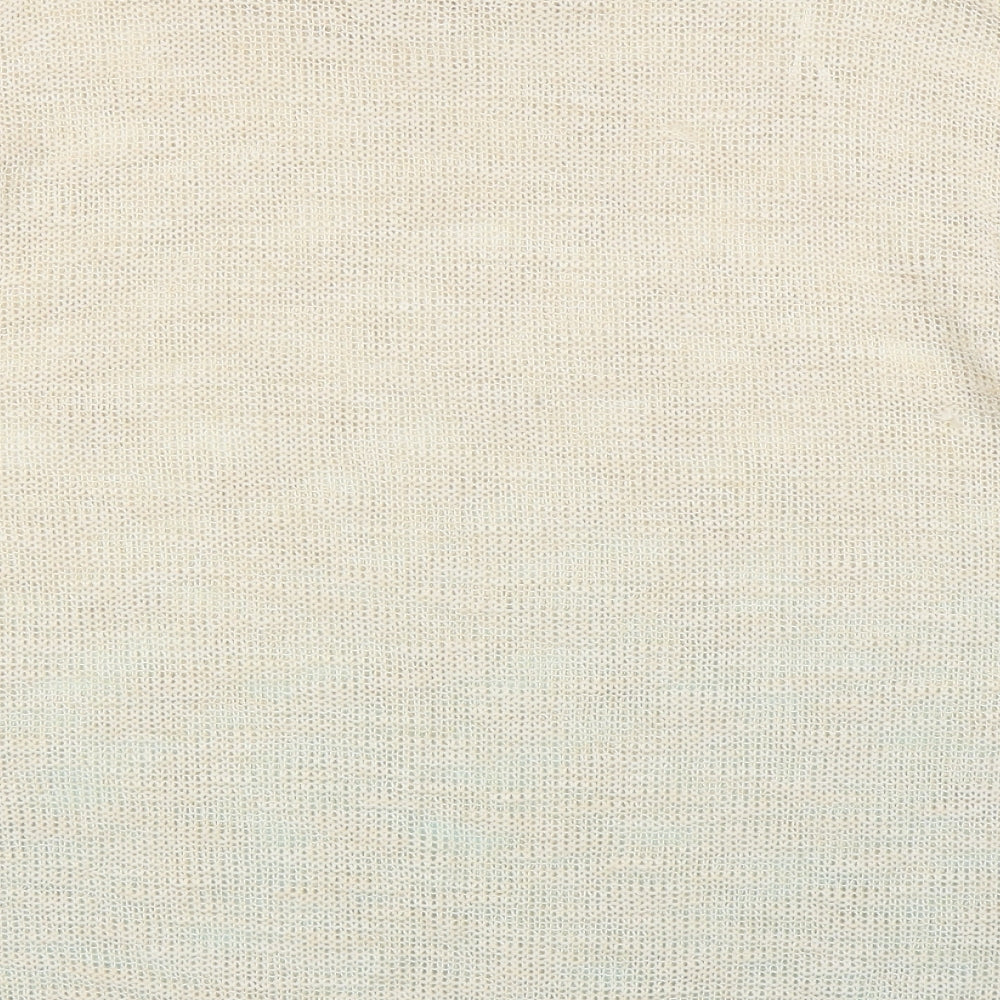 Brand and care label for Papaya women’s beige jumper, size UK 14