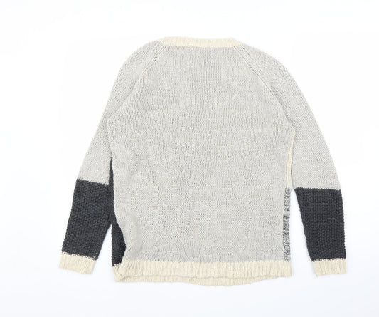 M&Co Womens Beige Pullover Jumper Size 12