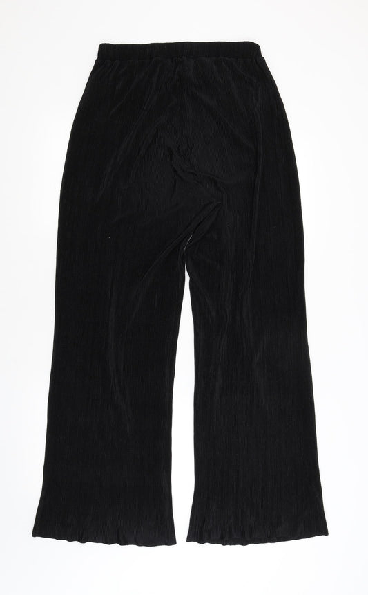 Preworn Womens Black Trousers Size 10 L30 in