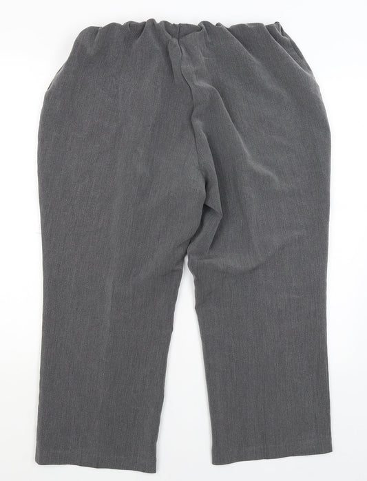 Bonmarche Womens Grey Trousers Size 18 L23.5 in