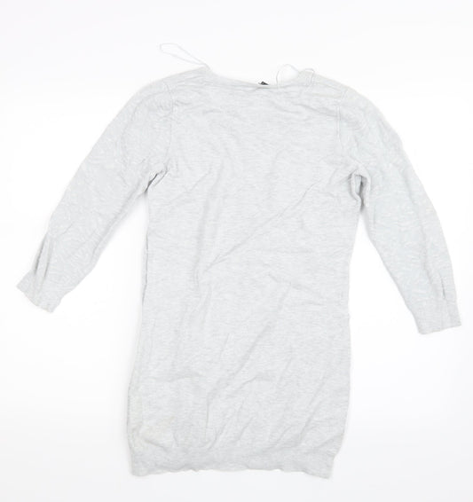 Dorothy Perkins Womens Grey Pullover Jumper Size 10