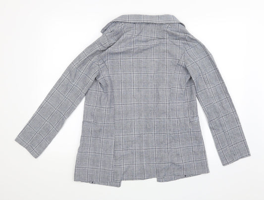 Primark Womens Blue Check Jacket Size 8