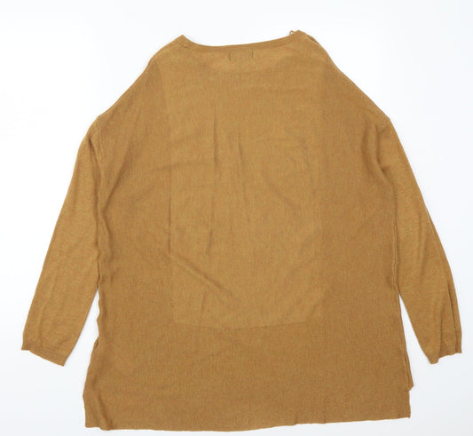 Topshop Womens Beige Pullover Jumper Size 10