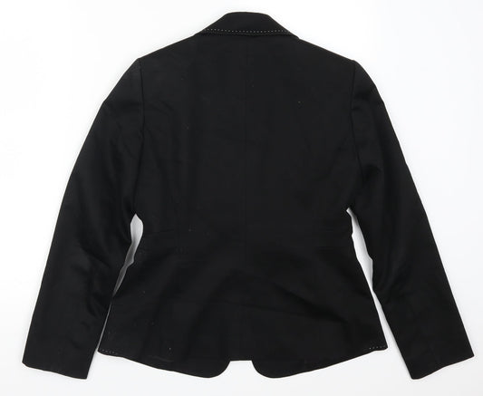 Tahari Womens Black Jacket Suit Jacket Size 4