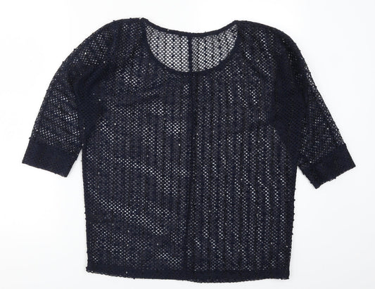 NEXT Womens Blue Basic T-Shirt Size 8