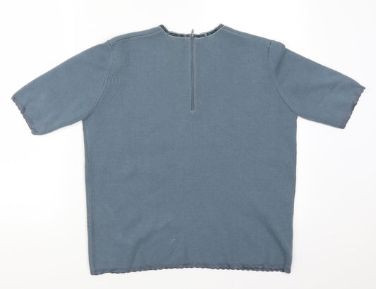 Koret Womens Blue Rayon Pullover Jumper Size S