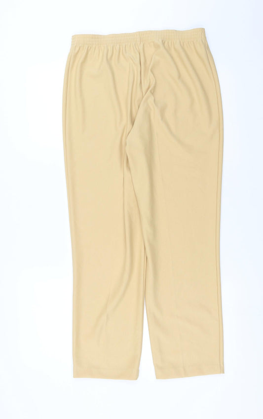 Preworn Womens Yellow Trousers Size 30 in L27 in