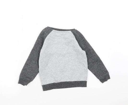 Primark Boys Grey Pullover Sweatshirt Size 2-3 Years - miniboss