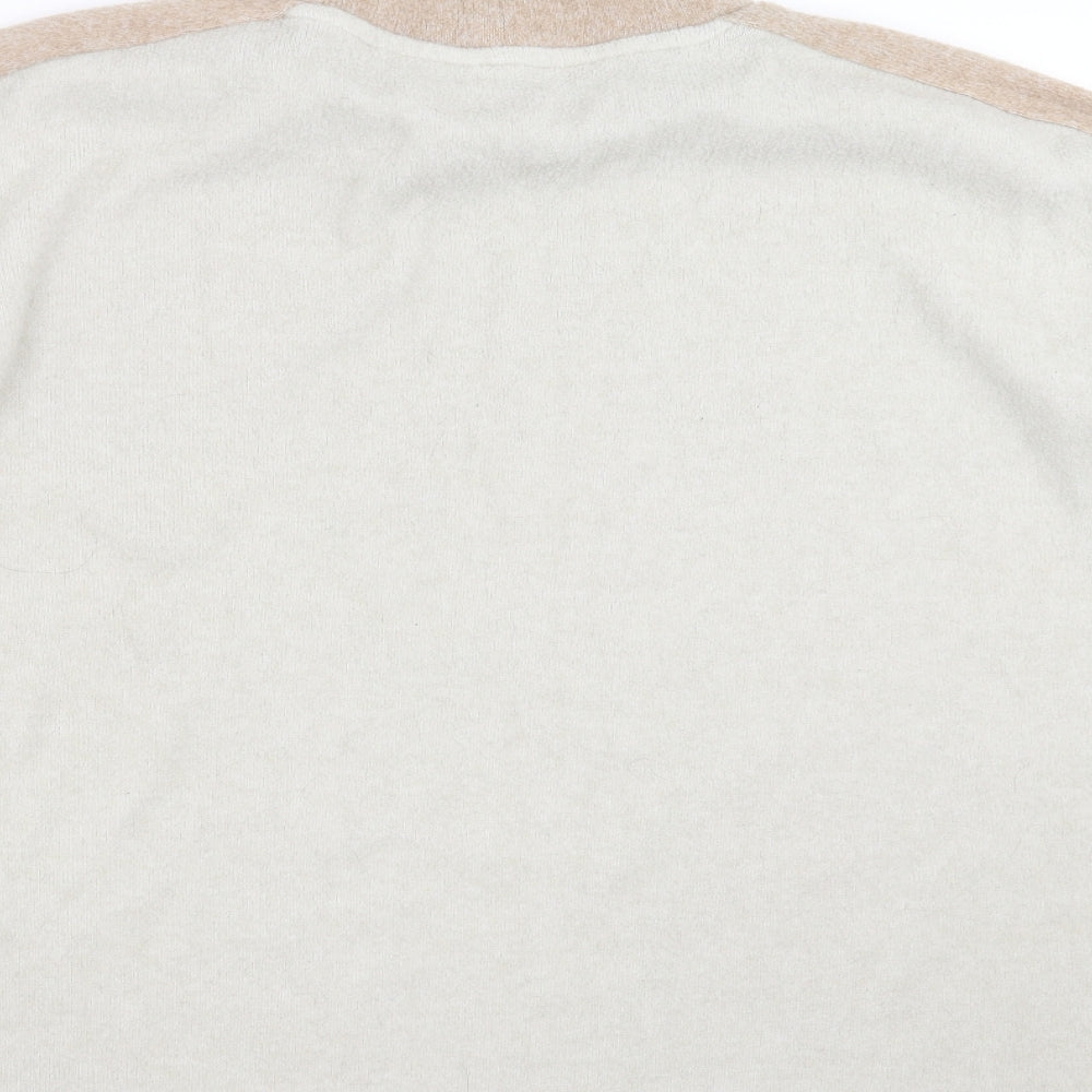 Brand and care label for TU women’s beige jumper, size UK 14