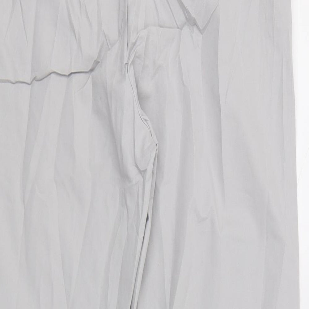 Marks and Spencer Womens Grey Trousers Size 10 L25 in
