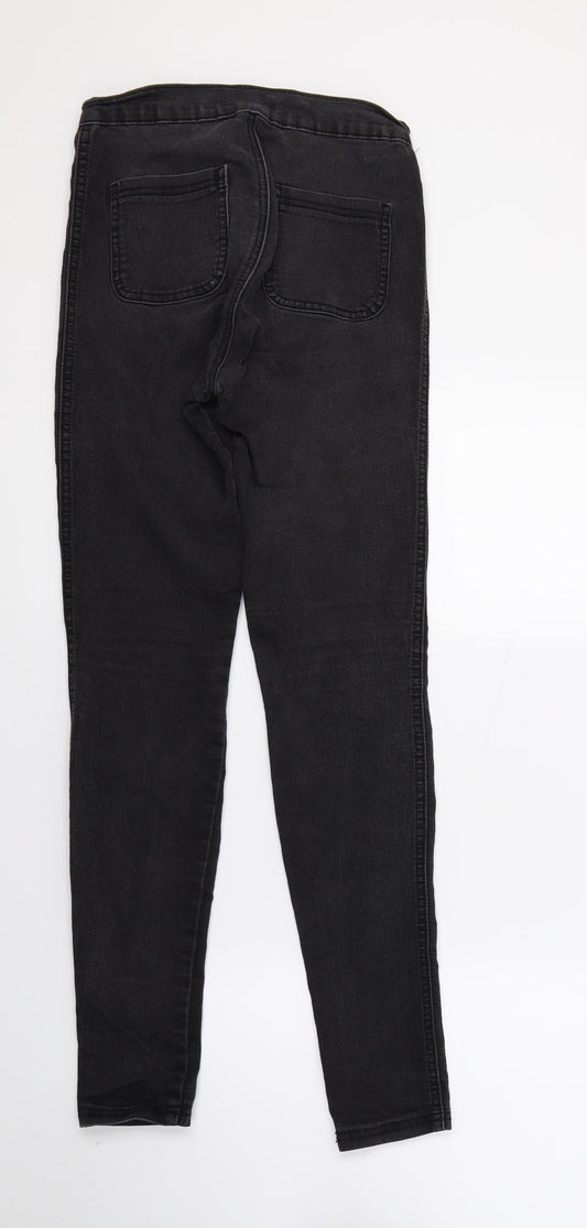 The rockin rev Womens Black Denim Skinny Jeans Size 8 L27 in